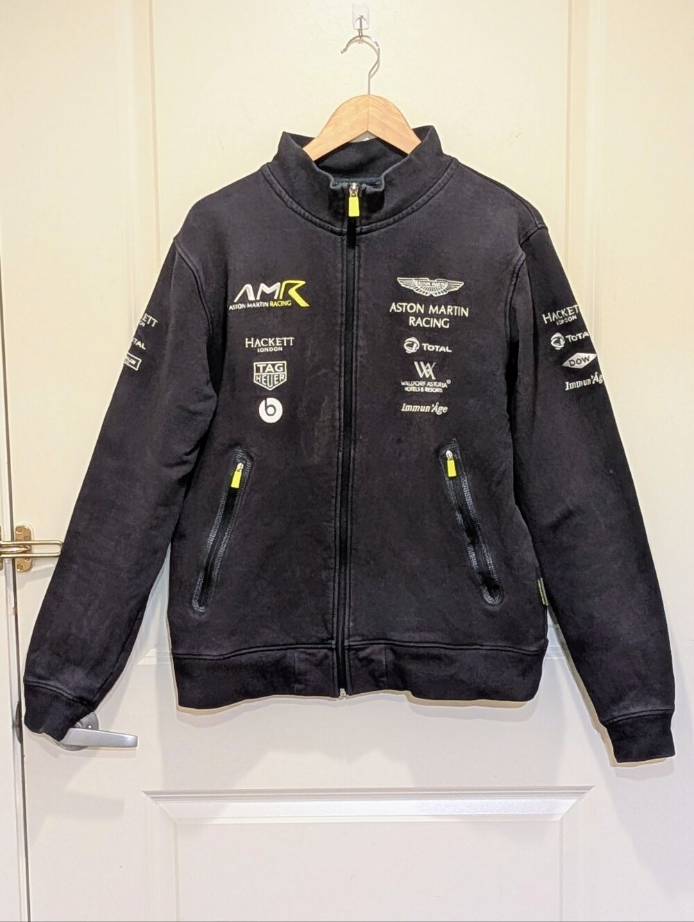 FUC Aston Martin x Hackett London L Embroidered Formula 1 Zip Sweatshirt